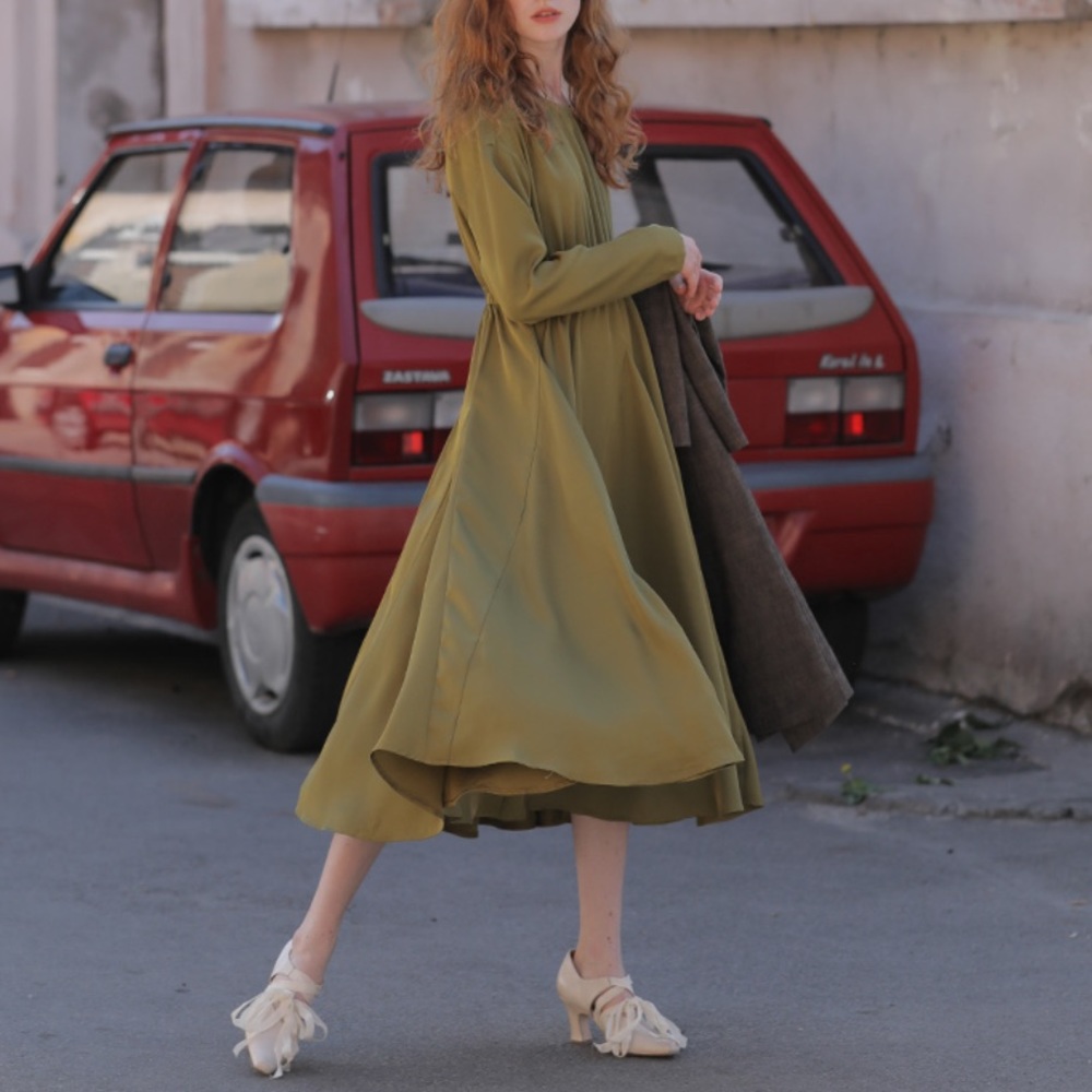 NWOT | Long-sleeve Dress | Independent Designer | Small